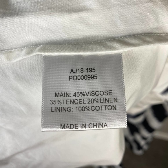 Aje. Tablas Mini Ruffles Striped Mini Wrap Dress Size 8 - Picture 11 of 13